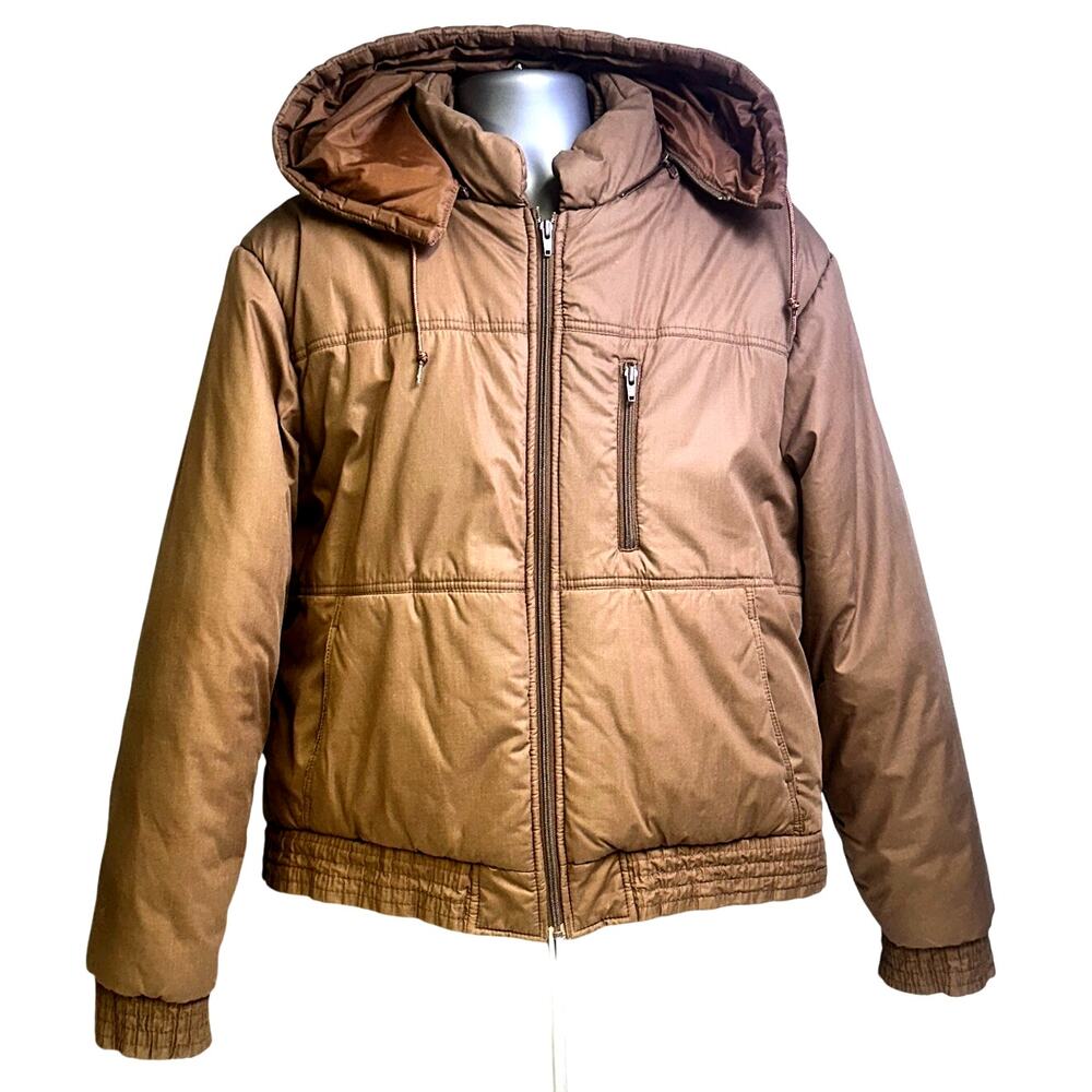 Aberdeen Men's Vintage 1980's-90's Winter Weather Parka Zip Coat Removable Hood